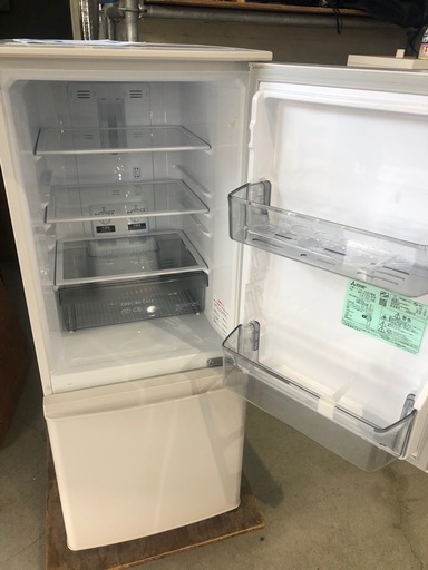 配達可【ミツビシ】冷蔵庫146L★2021年製 クリーニング済み/6ヶ月保証付き【管理番号10409】