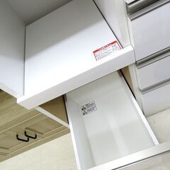 北海道 千歳市/恵庭市 近郊配送 ニトリ レンジボード キッチンボード ホワイト 店頭でのお受渡し大歓迎の画像