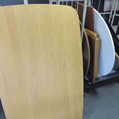 第1025回 無料差し上げます　廃材　未使用　木製　テーブル天板　円卓　長方形　DIY素材にの画像