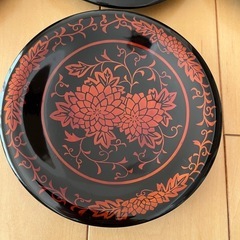 輪島漆　木製皿の画像