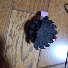 ちょコンとキツネふわぽんマスコット黒の画像