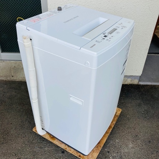 値下げ　TOSHIBA 東芝電気洗濯機　AW-45M7 2020年製　4.5kg 取説付き　美品　動作品
