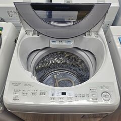 ✨️ジモティー割引✨️【ジャングルジャングル堺初芝店】 6ヶ月保証付き！！！　シャープ　洗濯機　ES-GV8D　2020年製　堺市（東区　西区　北区　南区　堺区　美原区）高石市　泉大津市　忠岡町　和泉市　松原市　大阪狭山市の画像