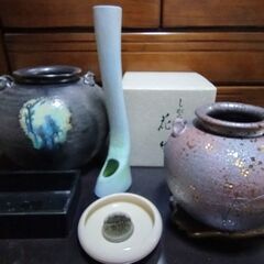 信楽焼　花瓶、その他の花器の画像