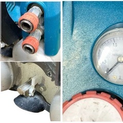 ○動作品■makita マキタ エアコンプレッサ 高圧用 高圧4口 100V 50/60Hz エアーツール AC461XLH 中古品■ジモティ姫路の画像