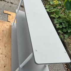 オープンシェルフユニット 白 ホワイト　脚付の画像