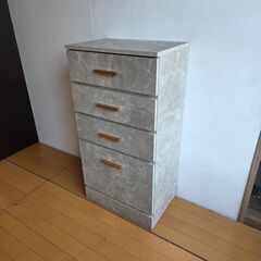 未使用訳あり 幅45cm チェスト 4段 カウンター下収納 キッチン カトラリー収納 カトラリー キッチン収納 引出し 省スペース リビング収納の画像
