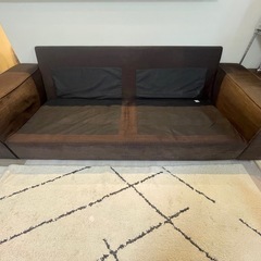 IKEA 3人がけソファ KIVIK ブラウンの画像
