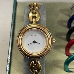GUCCI グッチ 11/12.2 チェンジベゼル6色 ゴールド レディース 腕時計 クオーツ 稼働 GUCCI グッチ 腕時計の画像