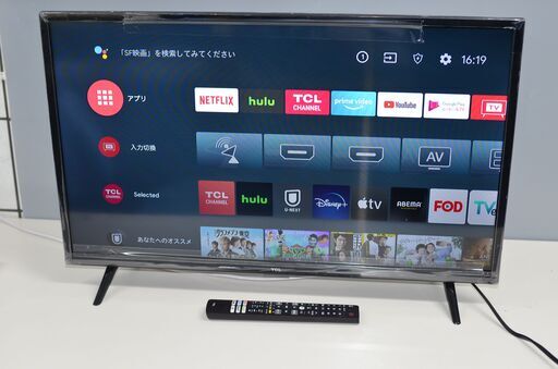 中古良品 TCL 32型 フルハイビジョン 32S5200A 液晶 スマートテレビ Android 2023年製 アンドロイド
