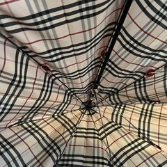 BURBERRY バーバリー　ノバチェック　晴雨兼用長傘　一本傘　レッドキャメルの画像