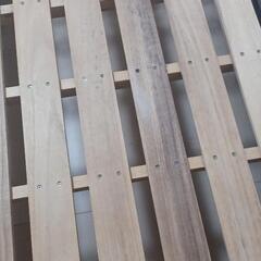 無印良品　ダブルベッドフレーム　引出し１台付きの画像