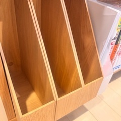 値下げ！無印良品】オーク材薄型ラック・ワイド大・奥行２２ｃｍ　2個セットの画像