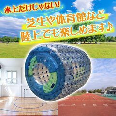 ウォーターロール ウォーターバルーン 2.3m フローター フロート 浮き輪 うきわ 水上 遊具 海 プール 海水浴の画像
