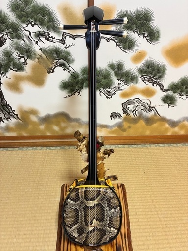 9月12日終了！沖縄三線！新品！貴重！知念大工型！本蛇皮！本張り！【一枚張り】⑭