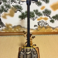 沖縄三線！新品！貴重！知念大工型！本蛇皮！本張り！【一枚張り】⑭の画像