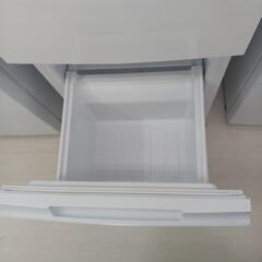 【ドリーム尾浜店】2ドア冷蔵庫　SHARP　SJ-D15G-W　152L　2020年製　WH　※右側スレあり　 高さ(H)120.3cm× 幅(W)49.5cm× 奥行(D)59.8cmの画像