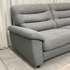 KI-2【新入荷　リサイクル品】ニトリ　N-ポケット/ハイバック　ワイド2シーターソファ　グレーの画像