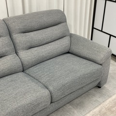 KI-2【新入荷　リサイクル品】ニトリ　N-ポケット/ハイバック　ワイド2シーターソファ　グレーの画像