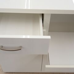 ★リユースのサカイ高崎店★TJ12754 ニトリ レンジ台 白 H82×D40×W80 クリーニング済みの画像