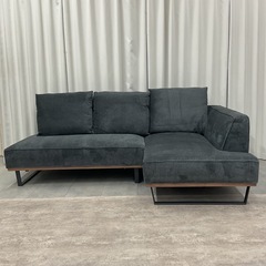 KI-3【新入荷　アウトレット品】ウィリー/ファブリック　カウチソファセット　グレーの画像