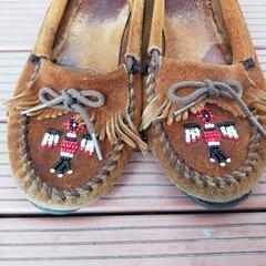 MINNETONKA モカシン ブラウン 25cmの画像