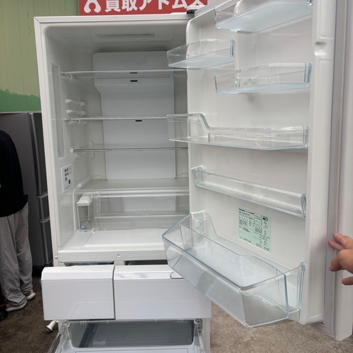 【Panasonic パナソニック】　製氷器付き　5ドア冷蔵庫　426L 白　econavi【動作確認ok】