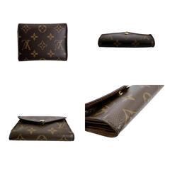 ルイヴィトン M62472 三つ折り財布 ブラウン  LOUIS VUITTON ポルトフォイユ・ヴィクトリーヌ モノグラムの画像