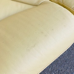 リクライニングソファ　3人掛け　3P オットマン一体型　本革　レザーの画像