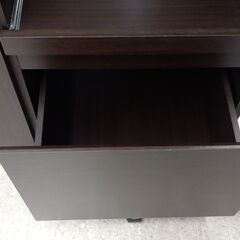 ★リユースのサカイ高崎店★TJ12758 株式会社　ニッセン レンジ台 ブラウン H120×D41×W74.5 クリーニング済みの画像