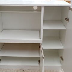 ★リユースのサカイ高崎店★TJ12759 ニトリ ミドルレンジボード 白 H89×D40×W90 クリーニング済みの画像