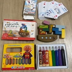 アンパンマン　パズル　くれよん　知育おもちゃ5点の画像