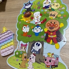 アンパンマン　パズル　くれよん　知育おもちゃ5点の画像