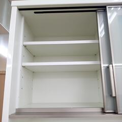 リユースのサカイ太田店★ジモティ割あり★ NITORI レンジボード ホワイト H206×D50×W100 クリーニング済み OJ10843の画像