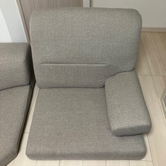 ニトリ　布張りローソファの画像