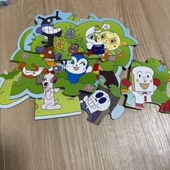 アンパンマン　パズル　くれよん　知育おもちゃ5点の画像