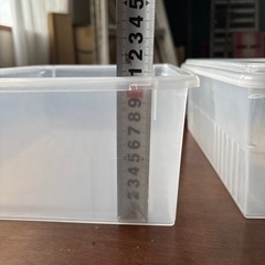 蓋付収納ケース　2個セットの画像