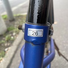 自転車　No.474　ブルー　26インチ　ウェルビーサイクル工業　6段切り替え　【リサイクルショップどりーむ荒田店】の画像