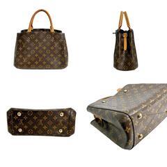 ルイヴィトン M41055 ハンドバッグ ブラウン  LOUIS VUITTON モンテーニュBB モノグラムの画像