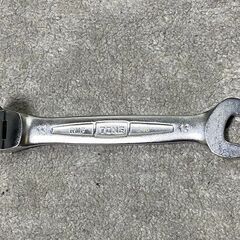 トネ(TONE) 首振ラチェットめがねレンチ RMF-13 二面幅13mm  3本の画像