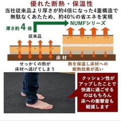 【美品】山善 ホットカーペット ふわふわ省エネ NUMF-E206の画像