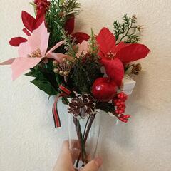 クリスマス卓上装花の画像