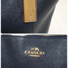 【極美品】コーチ　COACH　トートバッグ　レザー　台形　A4ファイル　ビジネスの画像