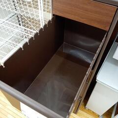【リユースのサカイ八街店】★ジモティ割あり★ ゴミ箱　ブラウン　クリーニング済　YJ7706の画像