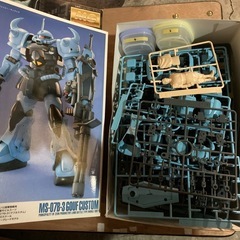 【相模原市中央区田名】◎引き取り限定◎ジャンクホビー　MG グフ、グフカスタムセット【※現状品につき内容よくご確認下さい】の画像