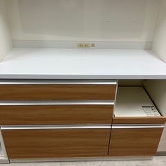 レンジボード　2枚扉　内部ベタ付き・剥がれ【トレファク堺福田】の画像