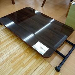 【リユースのサカイ八街店】★ジモティ割あり★ 昇降テーブル　ブラウン　クリーニング済　YJ7709の画像