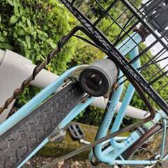 リサイクルショップどりーむ鹿大前店　No.396　自転車　シティサイクル　26インチ　水色　エコチャリNo.22177Uの画像