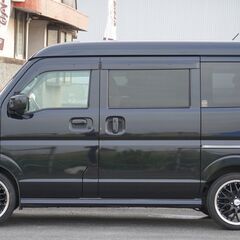R.2(2020)年 スズキ エブリイワゴン PZターボ ハイルーフ・ナビ・ETC・バックカメラ ブラック ☆2年車検付き・整備渡・1年保証付☆の画像