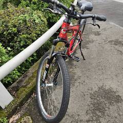 リサイクルショップどりーむ鹿大前店　No.397　CANNONDALE／キャノンデール　マウンテンバイク　26×2.10インチ　レッド　エコチャリNo.22178Uの画像